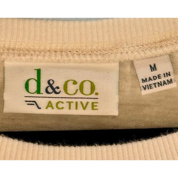 D & Co Active Pullover Crewneck Sweatshirt with pockets Size M - Picture 4 of 5